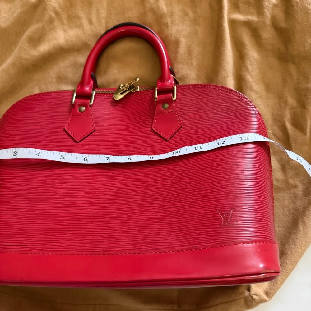 Louis Vuitton Epic Red Alma Bag